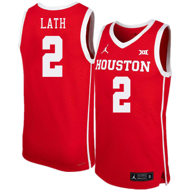 Cedric Lath College Jersey,Houston Cougars #2 Cedric Lath Basketball Jersey Youth-Red